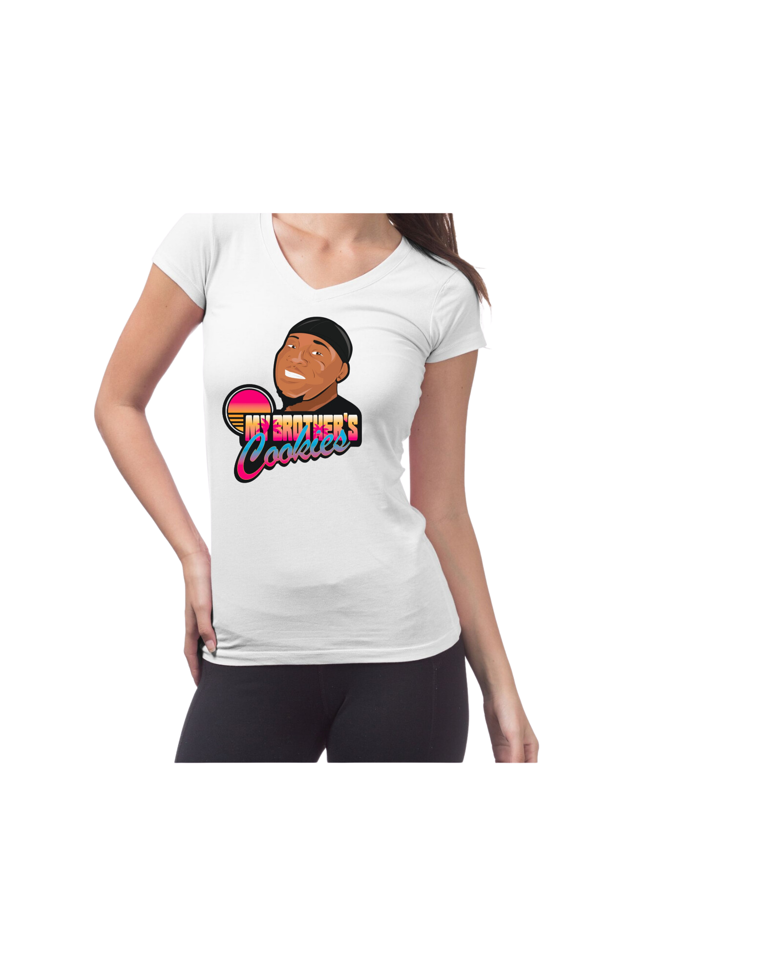 Ladies My Brother's Cookies T-shirt Calistyle Logo